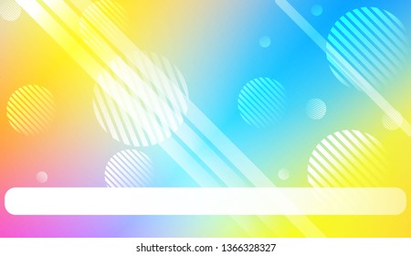 Abstract Blurred Gradient Background with Line, Circle. With Light. For Bright Website Banner, Invitation Card, Scree Wallpaper. Vector Illustration.