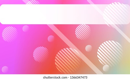 Abstract Blurred Gradient Background with Line, Circle. With Light. For Bright Website Banner, Invitation Card, Scree Wallpaper. Vector Illustration.