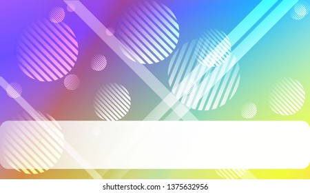 Abstract Blurred Gradient Background with Line, Circle. With Light. For Bright Website Banner, Invitation Card, Scree Wallpaper. Vector Illustration.