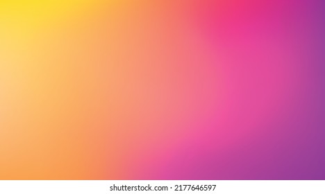 Abstract blurred gradient background. Magenta, pink, orange, yellow, purple, violet, red, vivid, sunrise color. Vector illustration graphic design, bright mesh texture for banner or poster. EPS 10