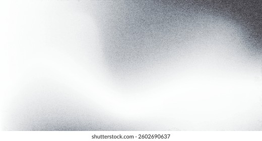 Abstract blurred gradient background with soft white and gray tones, creating a smooth and modern texture. Ideal for minimalistic designs, backdrops, or digital artwork.