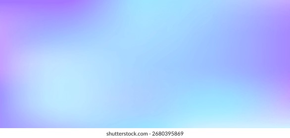 Abstract blurred gradient background with soft purple and blue tones, smooth light blend design, modern template for web, app, or presentation use.