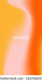 Abstract blurred gradient background. Summer theme. Vector illustration.