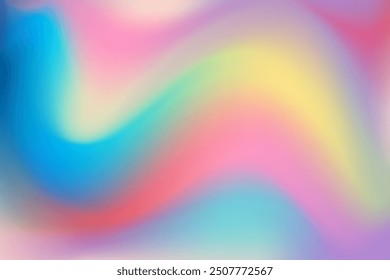 Abstract blurred gradient background. Summer design with liquid vibrant colors perfect for social media, web, poster, print.