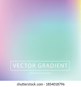Abstract blurred gradient background in vibrant rainbow colors. Colorful banner template. Light editable soft color vector illustration without transparency.