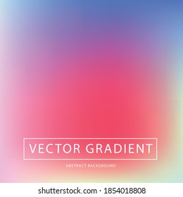Abstract blurred gradient background in vibrant rainbow colors. Colorful banner template. Light editable soft color vector illustration without transparency.