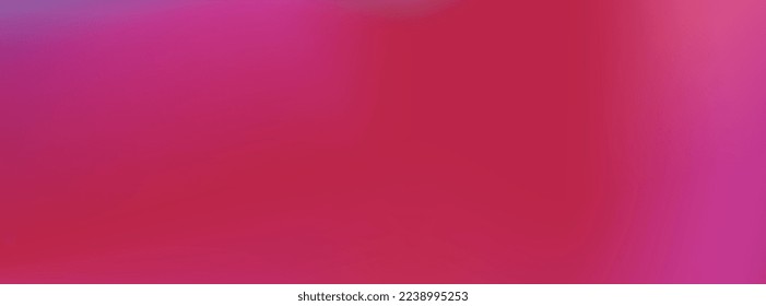 Abstract blurred gradient background. Viva Magenta color of the year 2023. Banner template with smooth mesh gradient. Violet, magenta and pink palette Vector illustration
