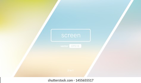 Abstract blurred gradient background. Yellow color. Unfocused style bokeh. Colorful editable mesh. Soft pastel colored blur. Minimal modern style. Beautiful template. EPS10 vector illustration.