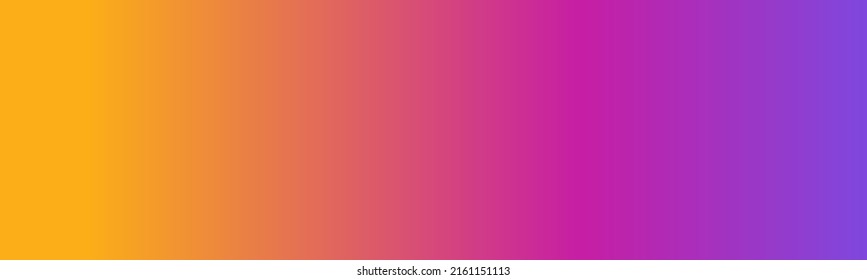 Abstract blurred gradient background in yellow, pink and purple colors. Colorful smooth banner template. Easy editable soft color vector illustration
