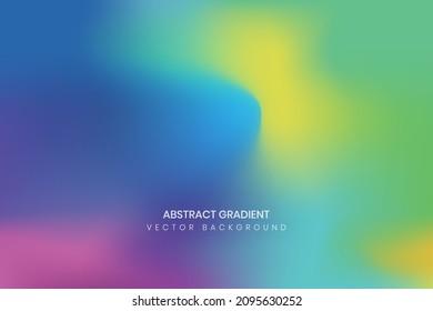 Abstract blurred gradient color of rainbow background. Editable vector design.