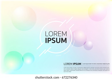 Abstract blurred gradient colorful Bubble Background
