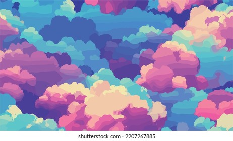 Abstract blurred gradient. Colorful clouds wallpaper 