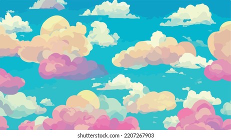 Abstract blurred gradient. Colorful clouds wallpaper 