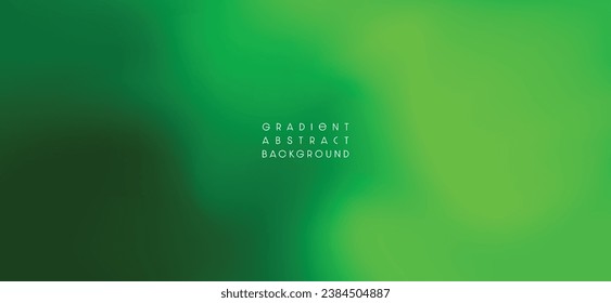 Abstract blurred gradient green background. Colorful smooth design with space for your text. Idea for Backdrop, Banner, websites and wallpapers.