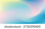 Abstract blurred gradient mesh background in bright summer colors Free Vector