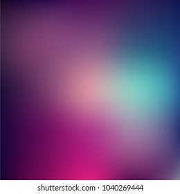 Abstract blurred gradient mesh background in bright rainbow colors. Colorful smooth banner template. Easy editable soft colored vector illustration.