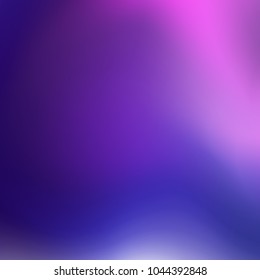 Abstract blurred gradient mesh background in bright violet colors. Purple smooth banner template. Easy editable soft vector illustration.