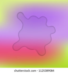 Abstract blurred gradient mesh background with splash. Vector illustration.