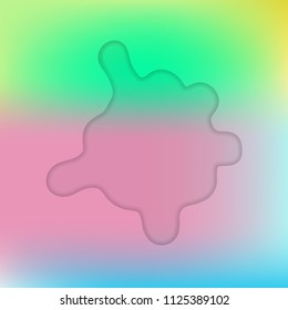 Abstract blurred gradient mesh background with splash. Vector illustration.