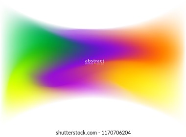 Abstract blurred gradient mesh background bright rainbow colors. Colorful smooth soft banner template. vector illustration