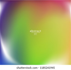 Abstract blurred gradient mesh background bright rainbow colors. Colorful smooth soft banner template. Creative vibrant vector illustration
