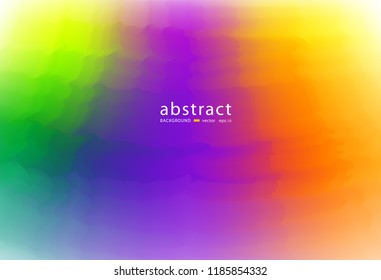 Abstract blurred gradient mesh background bright rainbow colors. Colorful smooth soft banner template. vector illustration