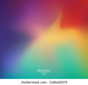 Abstract blurred gradient mesh background bright rainbow colors. Colorful smooth soft banner template. Creative vibrant vector illustration