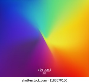 Abstract blurred gradient mesh background bright rainbow colors. Colorful smooth soft banner template. Creative vibrant vector illustration