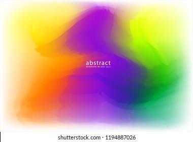 Abstract blurred gradient mesh background bright rainbow colors. Colorful smooth soft banner template. vector illustration
