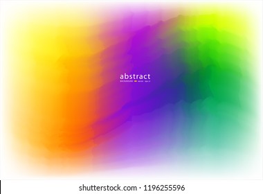 Abstract blurred gradient mesh background bright rainbow colors. Colorful smooth soft banner template. vector illustration