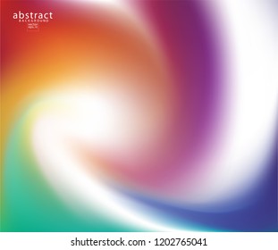 Abstract blurred gradient mesh background bright rainbow colors. Colorful smooth soft banner template. Creative vibrant vector illustration