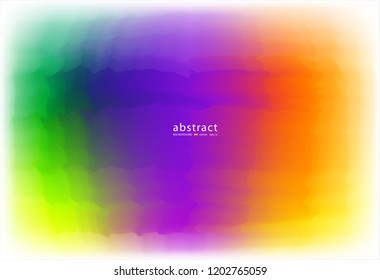 Abstract blurred gradient mesh background bright rainbow colors. Colorful smooth soft banner template. vector illustration