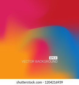 Abstract blurred gradient mesh background. Colorful smooth banner template. Easy editable soft colored vector illustration in EPS8. New abstract modern screen vector image pattern picture