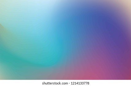 Abstract blurred gradient mesh background in bright rainbow colors. Colorful smooth banner template. Easy editable soft colored vector illustration in EPS8 without transparency.