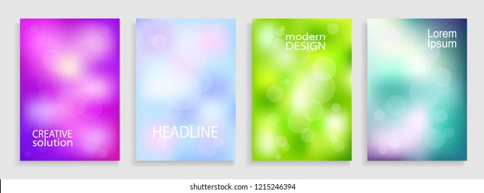 Abstract blurred gradient mesh background in bright colors. Colorful smooth banner and poster template. Soft colored vector illustration with transparency. Vector background for cover design.