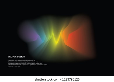 Abstract blurred gradient mesh background. Colorful smooth banner template. Easy editable soft colored vector illustration. New abstract modern screen vector image pattern picture