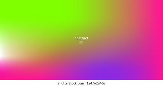 Abstract blurred gradient mesh background color bright. Colorful smooth soft banner template. Creative vibrant vector illustration