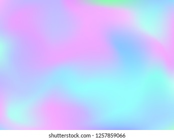Abstract blurred gradient mesh background. Colorful smooth banner template.Trendy creative vector. Intense blank Holographic spectrum gradient for cover.