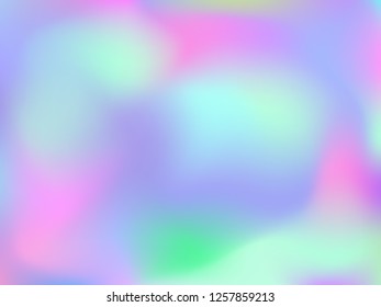 Abstract blurred gradient mesh background. Colorful smooth banner template.Trendy creative vector. Intense blank Holographic spectrum gradient for cover.
