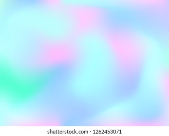 Abstract blurred gradient mesh background. Colorful smooth banner template.Trendy creative vector. Intense blank Holographic spectrum gradient for cover.