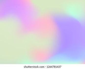 Abstract blurred gradient mesh background. Colorful smooth banner template.Trendy creative vector. Intense blank Holographic spectrum gradient for cover.