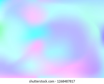 Abstract blurred gradient mesh background. Colorful smooth banner template.Trendy creative vector. Intense blank Holographic spectrum gradient for cover.