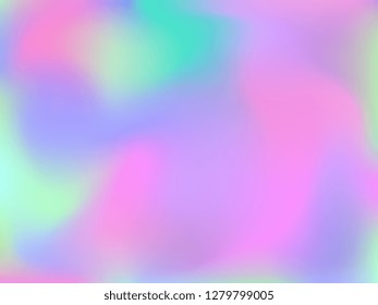 Abstract blurred gradient mesh background. Colorful smooth banner template.Trendy creative vector. Intense blank Holographic spectrum gradient for cover.