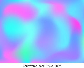 Abstract blurred gradient mesh background. Colorful smooth banner template.Trendy creative vector. Intense blank Holographic spectrum gradient for cover.