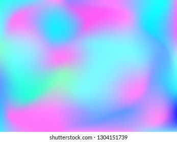 Abstract blurred gradient mesh background. Colorful smooth banner template.Trendy creative vector. Intense blank Holographic spectrum gradient for cover.