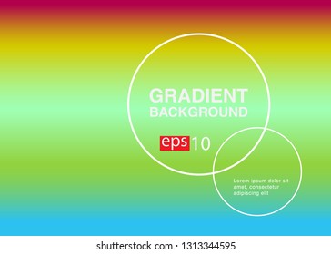 Abstract blurred gradient mesh background in bright rainbow colors Colorful smooth banner template