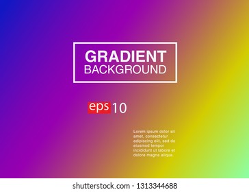 Abstract blurred gradient mesh background in bright rainbow colors Colorful smooth banner template