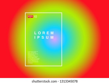 Abstract blurred gradient mesh background in bright rainbow colors Colorful smooth banner template