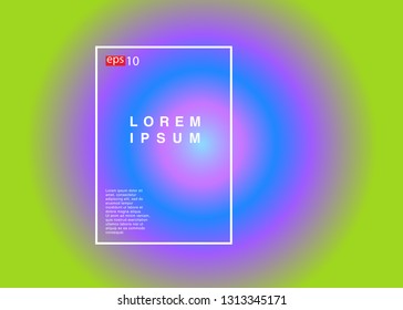 Abstract blurred gradient mesh background in bright rainbow colors Colorful smooth banner template