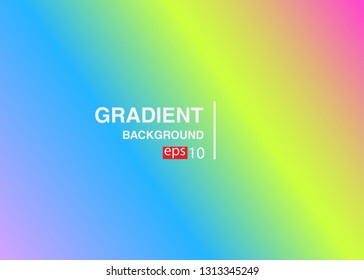 Abstract blurred gradient mesh background in bright rainbow colors Colorful smooth banner template